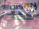Edison小学生书包女轻便减负反光大容量卡通校园儿童背包 2230-4小飞马 实拍图