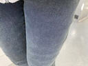 真维斯（JEANSWEST）牛仔裤女士2025冬季高腰显瘦加绒裤女修身铅笔小脚裤子深蓝加绒30 实拍图