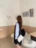 Calvin Klein休闲通勤单肩包礼物链条包包金属字母CK女包小方包枕头包DH3570 115-象牙白 OS 实拍图