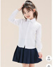 衣诺坊儿童衬衫白色长袖衫衣六一演出服打底衫女童衬衫大合唱T恤 实拍图