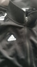 阿迪达斯 （adidas）运动套装男秋季外套长裤两件套跑步运动套装 黑白 2XL  实拍图