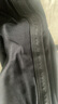 卡宾（CABBEEN）【织带拼接】绒感休闲裤男2024秋季新款宽松直筒裤刺绣运动裤 煤黑色01 2XL 185/54 实拍图