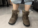 全洲狼 雪地靴男东北大棉靴加绒加厚男靴作大码抗寒保暖防滑户外棉鞋男 棕色棉鞋910 42 (260mm) 实拍图