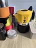 比乐蒂（Bialetti）摩卡壶礼盒装 蒸汽时代手冲咖啡壶套装意式浓缩咖啡订婚礼物送礼 黄色双阀款(钻石底2杯份) 4件套 100ml 蒸汽时代礼盒套装(配咖啡杯) 实拍图