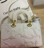 CENTARLKATTY小众设计渐变粉手提小方包包女2025春夏新款戴妃包 流苏渐变粉 实拍图