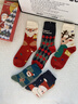 PRIMEET圣诞袜男女袜子冬季圣诞节礼物可爱居家长袜礼盒情侣中筒袜潮秋冬 【热卖主推】圣诞袜子A组- 5双 均码 实拍图