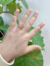 宝拉达|18K彩金玫瑰金黄色订婚520情人节戒指情侣对戒送男女友朋友礼物 刻字【轻奢款】一对+发顺丰 实拍图