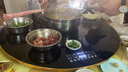 芝梵饭菜保温板加热菜板保温板暖菜板家用带电磁炉火锅暖菜板+火锅+自动旋转家庭旋转餐桌加热转盘 黑丨88CM【电动+手动旋转】电磁炉火锅款 实拍图