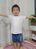 真维斯（Jeanswest）儿童短袖t恤2026新款男女童夏季纯棉长袖T上衣中大童多巴胺打底衫 【圆短T】白/J纯色 160 实拍图