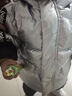 巴拉巴拉儿童羽绒服男童厚款连帽外套冬装亮面小童装保暖 灰色调00322 白鸭绒 100 cm(充绒量71g) 实拍图