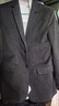 罗蒙（ROMON）西服男士春秋季毛呢西装男商务休闲上衣服外套男装 灰色加棉 2XL 实拍图