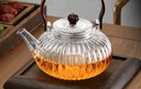 高茗鼠尾玻璃煮茶壶2024新款电陶炉煮茶器财鼠高档加厚茶水分离泡茶壶 诗园炉+灯笼提梁壶840ml 实拍图