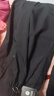 星禾莱2023新款垂感西装裤男直筒宽松休闲裤韩版免烫男生阔腿裤长裤 黑色九分 L 110-125斤 实拍图