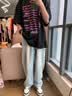 顶峰保罗（Dingfengbaoluo）天丝薄款牛仔裤男复古宽松直筒垂顺阔腿休闲裤8022黄泥色S 实拍图