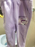 真维斯（Jeanswest）女童加绒裤子中大童秋冬加厚羊羔绒保暖裤儿童冬装休闲运动裤长裤 【加绒款】浅紫/J幸运兔K 120 实拍图