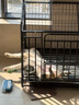 憨憨宠 狗笼 狗笼子中大型犬小型犬带厕所加粗加固金毛拉布拉多方管笼子 四面全管置物架95*63.5*94.5cm 65斤内适用 实拍图