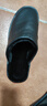 范米尼头层牛皮棉拖鞋秋冬真皮拖鞋加厚防泼水家居家用室内男女老人防滑 652【黑色】显瘦版.头层牛皮鞋面 45-46 码【30】内长28厘米 实拍图