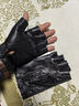 佳烜真皮半指手套男冬季开车骑行时尚露指机车防滑加绒羊皮半截手套薄 黑色(单) L 实拍图