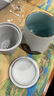 苏氏陶瓷（SUSHI CERAMICS）聚财办公杯手绘釉画彩千里江山陶瓷内胆过滤茶隔水杯文创伴手礼白 实拍图