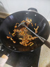膳福记（shanfuji）传统老式生铁锅炒锅无涂层不粘锅农村家用铸铁平底燃气灶炒菜锅具 34圆底+锅盖（送开锅服务） 34cm 实拍图