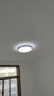 雷士（NVC）LED卧室灯吸顶灯 层次光房间灯餐厅灯现代简约主卧次卧室灯具灯饰 【曲曼-银】48瓦三色调光 实拍图