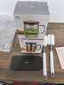尚明铝盖高硼硅玻璃泡茶杯过滤茶杯茶水分离办公家用大容量透明茶杯 金灰色500ML 实拍图