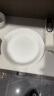 瓷秀源白色骨瓷盘子家用菜盘子圆形深盘子汤盘沙拉盘饭盘8英寸陶瓷餐盘 富贵盘1个 8英寸 实拍图