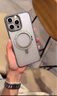 牛膜皇 苹果手机壳iPhone13/14plus支点壳充电支架防摔气囊保护高端透明 【360°旋转-酷炫黑】冰环支架丨强磁吸附 iPhone 13 Pro Max 实拍图
