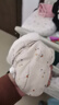 童泰（TONGTAI）婴儿棉鞋秋冬夹棉宝宝软底鞋新生儿步前鞋初生儿纯棉护脚鞋套 繁星白 12x9cm 实拍图