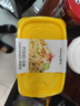 茶花（CHAHUA）保鲜盒可微波米饭水果分装收纳盒食品级材质冰箱专用冷藏保鲜盒 780ml+830ml【6只】随机色 可微波加热 实拍图