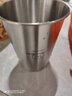 沃德百惠（WORTHBUY）抗菌304不锈钢漱口杯宿舍刷牙杯牙缸洗漱杯家用防摔加厚牙刷杯子 范范兔-400ML 实拍图