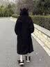 喜事近小恶魔连帽睡袍加绒加厚居家服连体衣男女情侣刺绣睡衣女超大卫衣 黑色小恶魔-刺绣款 XL （建议170cm160斤以内） 实拍图
