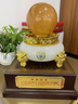 倾尚玉磁（QONSONYCI）财源滚滚聚宝盆摆件办公室装饰转运水晶球公司开业礼物工艺品招财 大号财源滚滚风水聚宝盆白盆黄球 实拍图