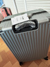 开旅铝框箱拉杆行李箱大容量旅行密码箱加厚可坐人登机皮箱子学生男女 奢华银【加厚铝框款】 28英寸 【顺丰速发+箱套贴纸】 实拍图