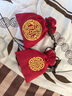刺绣红色福袋锦囊束口抽绳袋收纳小布袋首饰袋公司年会礼品袋 祥云福(小号) 实拍图