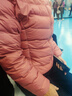 鸭鸭佟丽娅同款轻薄羽绒服女新款时尚修身短款冬连帽轻便时尚外套KXM 嫣红色 XL 实拍图