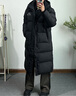 卡帕（Kappa）背靠背羽绒服外套女款2025新款冬季男士长款保暖防寒服K0EZ2YY09D 黑色-990 K0EZ2YY09D M 实拍图