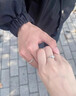 戚小米刻字情侣戒指男女款一对对戒男女开口结求订婚情人节实用生日礼物 情侣一对 实拍图