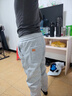 真维斯（JEANSWEST）运动卫裤男款2025秋冬新款男士宽松束脚加绒哈伦裤休闲裤子男秋款 668浅灰(加绒款) L 实拍图