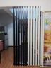 缘音 客厅入户门屏风隔断立柱北欧简约烤漆玄关栏栅花架免打孔格栅高 【221-260cm/根】8根起发.黑白灰 实拍图