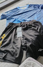 夏季速干短袖羽毛球服乒乓球运动服套装男女专业透气比赛服两件套 3125男款蓝色套装028黑金 2XL 实拍图