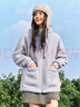 森马（Semir）森马外套女仿羊羔毛摇粒绒双面穿连帽重磅夹克24新款109724108002 实拍图