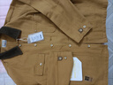 马登工装密歇根夹克男美式复古重磅帆布猎装外套男士短款翻领上衣春秋 姜黄色 【修身版型】 3XL 实拍图