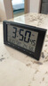 精工日本精工时钟家用温湿度显示日历星期学生卧室电子多功能小闹钟 黑色 电池 实拍图