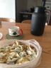 onlycook复古陶瓷杯子 办公室咖啡杯拉花杯 水杯牛奶杯早餐杯 白绿果单只  实拍图