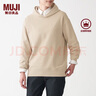 无印良品（MUJI）男女通用 紧密编织毛圈 套头卫衣 男式 女式 无性别 ABI06A2S 象牙色 XXS-XS 150/72A 实拍图