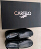卡帝乐鳄鱼（CARTELO）皮鞋男士头层牛皮软底舒适一脚蹬商务休闲爸爸男鞋 6931 黑色 43  实拍图