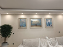 艺米客厅装饰画现代简约沙发背景墙画欧式餐厅挂画美式壁画 平安纳福（简约、欧式白框） 70X90*2-90X110cm|适用U型沙发 实拍图