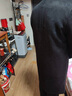 罗蒙（ROMON）中长款羊毛呢大衣男士秋冬商务休闲加棉加厚风衣男保暖呢子外套男 黑色毛呢(40%绵羊毛) 185/2XL码(建议155-170斤穿) 实拍图
