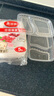 美丽雅 一次性分格饭盒方形1000ml*5套 便当春游野餐盒加厚带盖大容量 实拍图